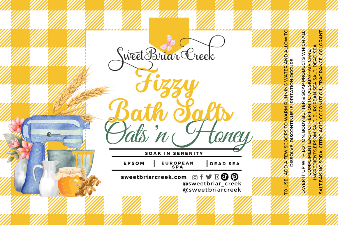 Oats 'n Honey Fizzy Bath Salt Soak