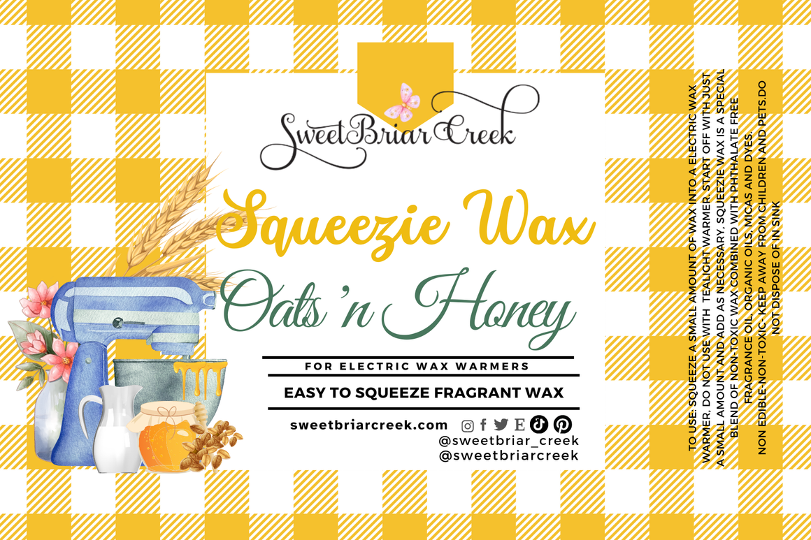 Oats 'n Honey Squeezie Wax + Scoopable melts for Waxwarmer