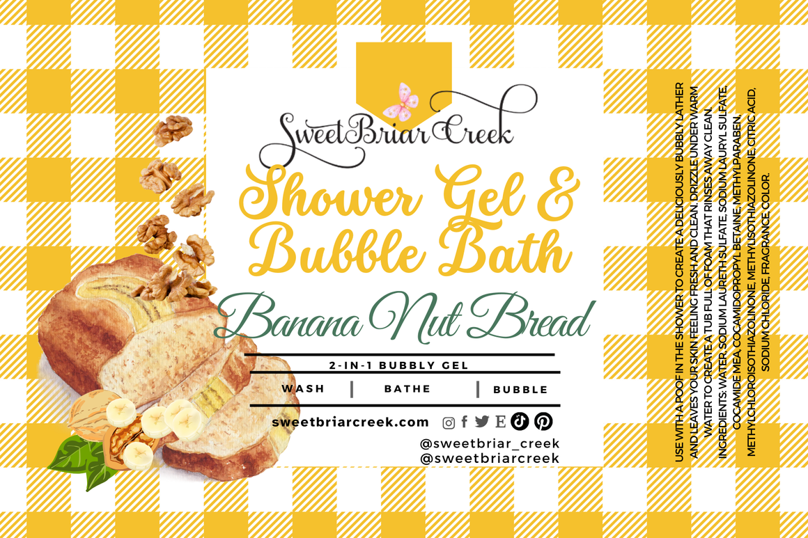 Banana Nut Bread Body Wash + Bubble Bath