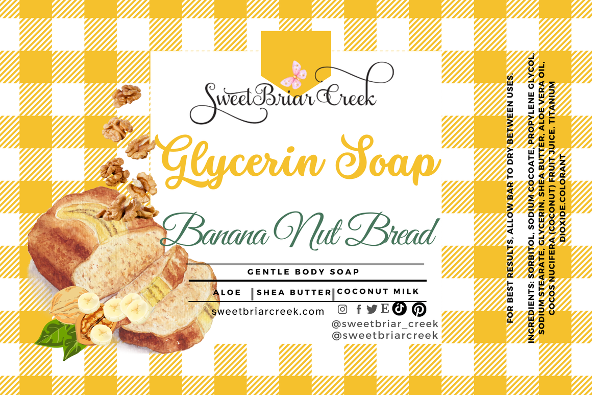 Banana Nut Bread Glycerin Soap Bar
