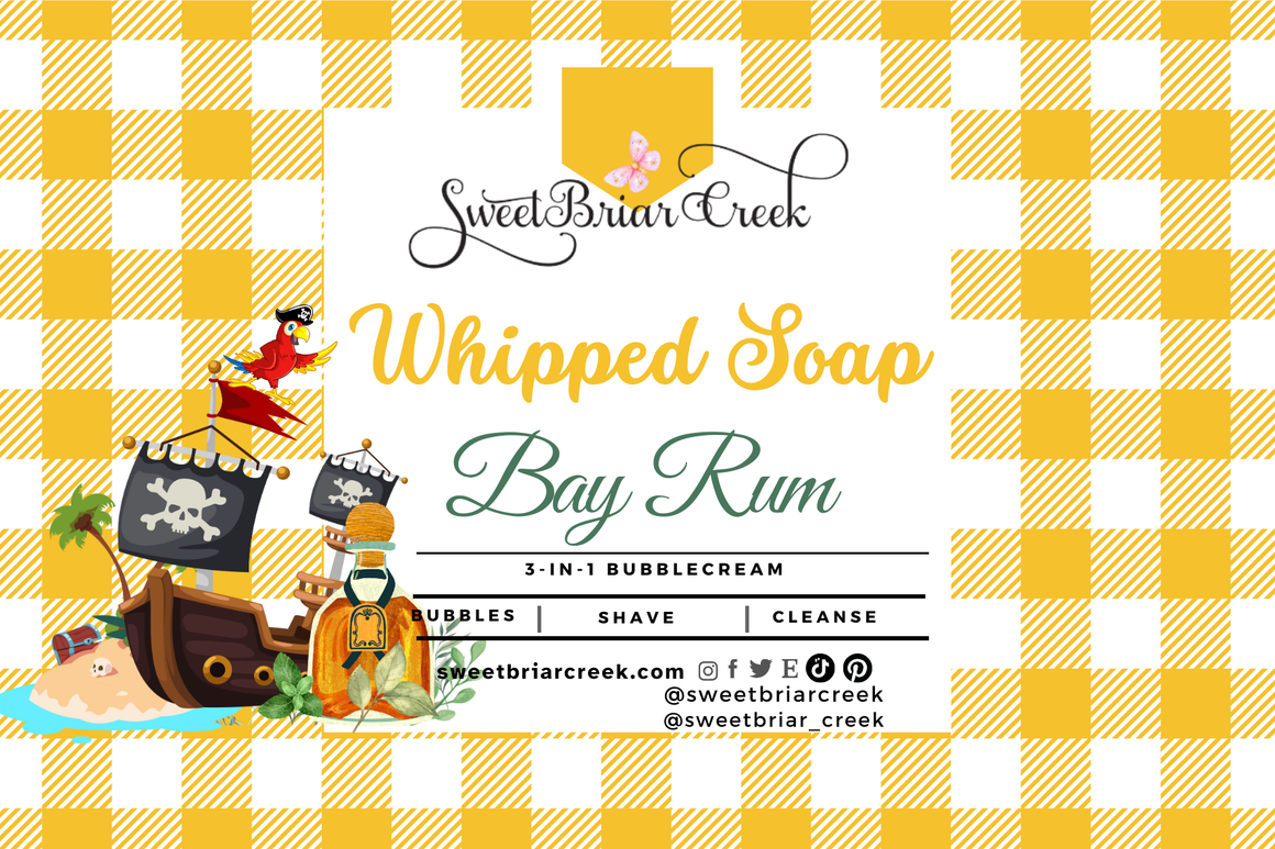 Bay Rum Whipped Soap & Shaving Cream