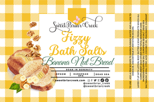 Banana Nut Bread Fizzy Bath Salt Soak