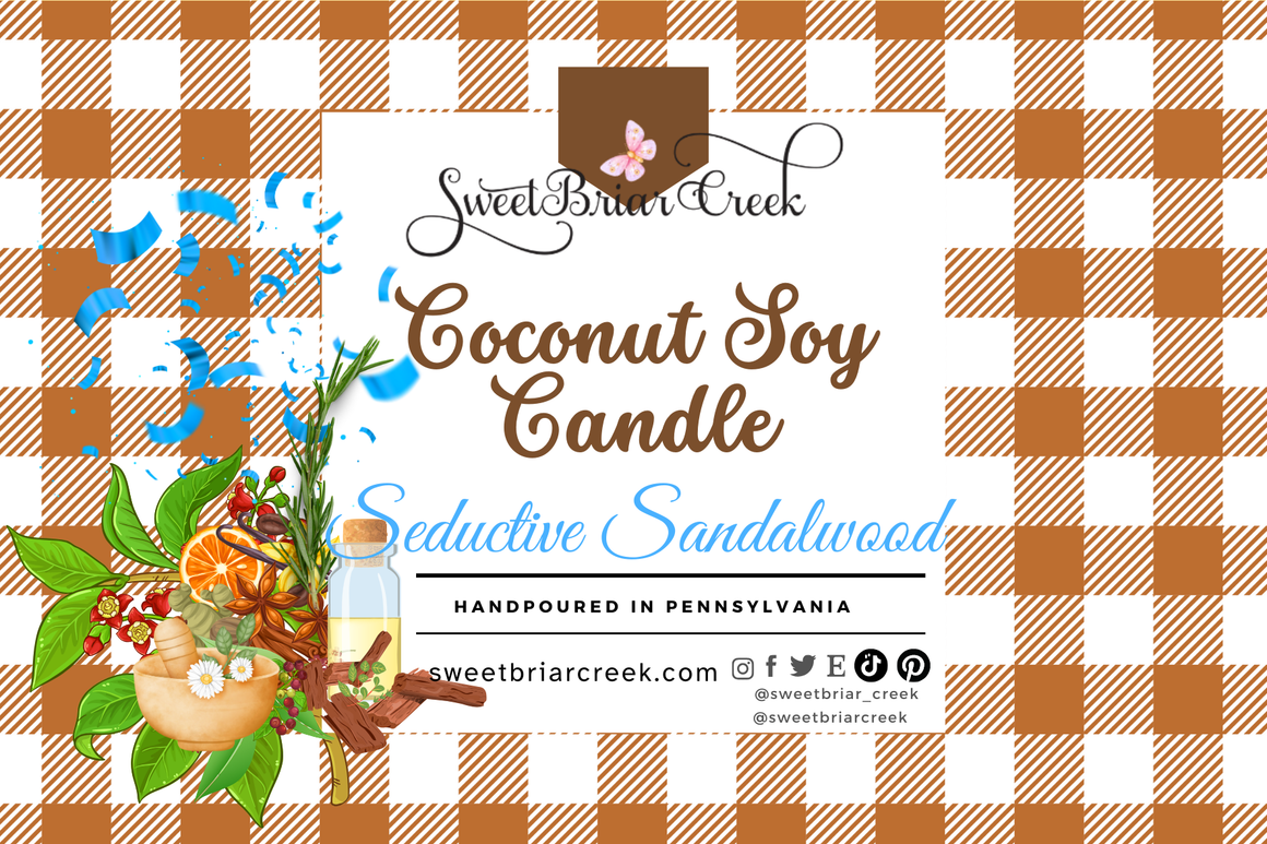 Seductive Sandalwood Coconut Soy Candle