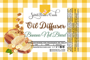 Banana Nut Bread Hanging Car Diffuser & Refills