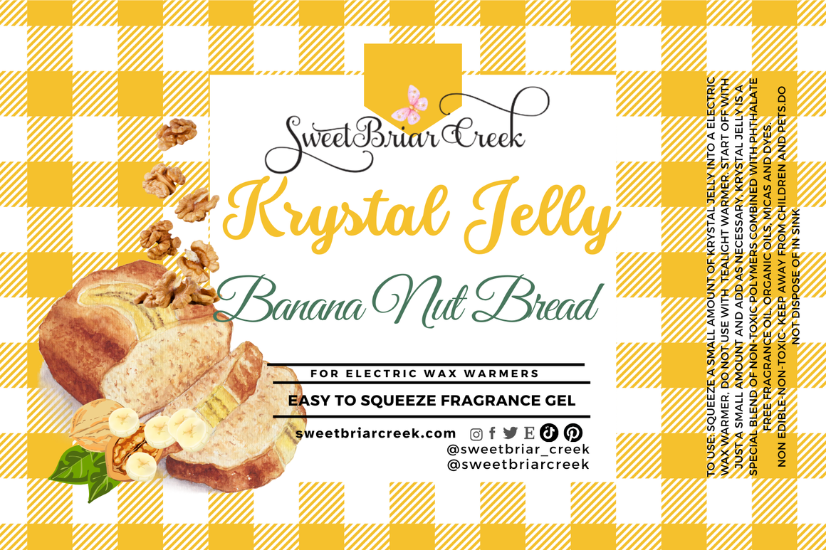 Banana Nut Bread Krystal Jelly Squeeze for wax warmers.