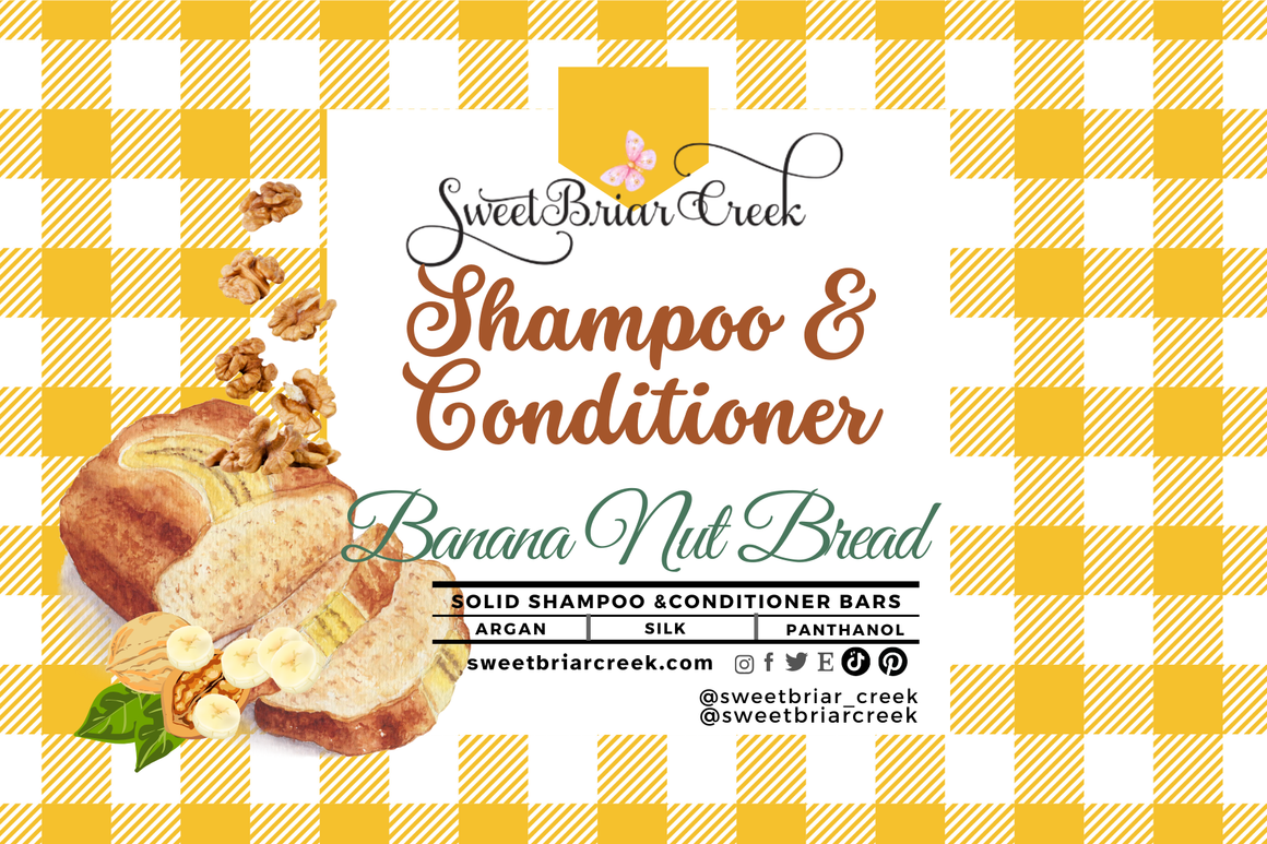 Banana Nut Bread Shampoo & Conditioner Bars