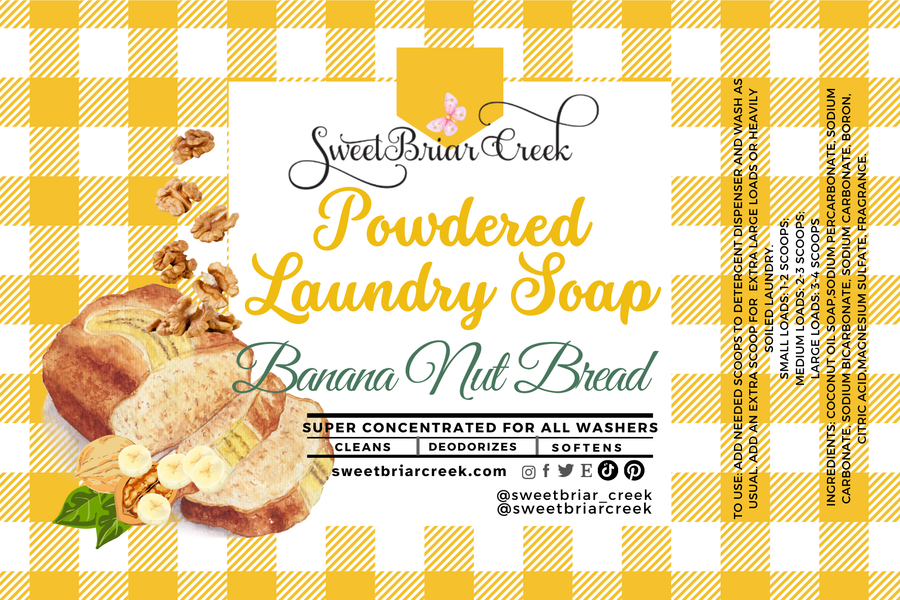 Banana Nut Bread Powdered Laundry Soap