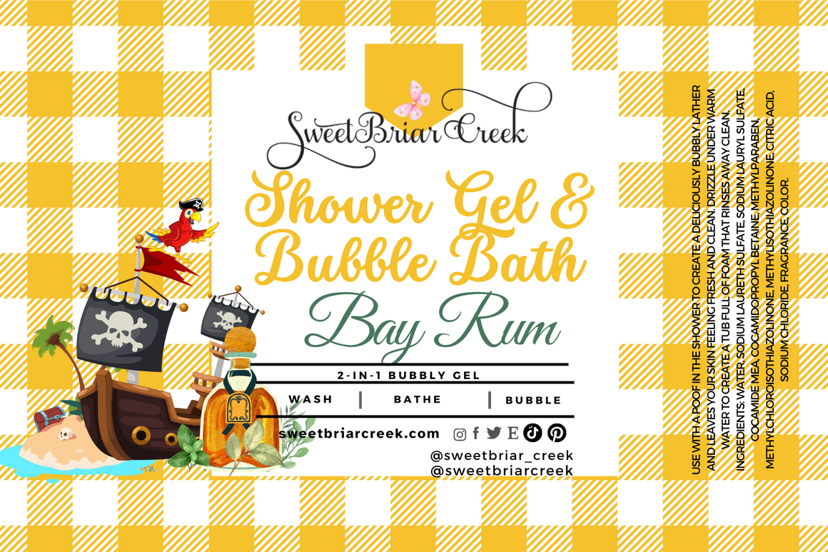 Bay Rum Body Wash + Bubble Bath