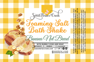 Banana Nut Bread Foaming Salt Bath Shake
