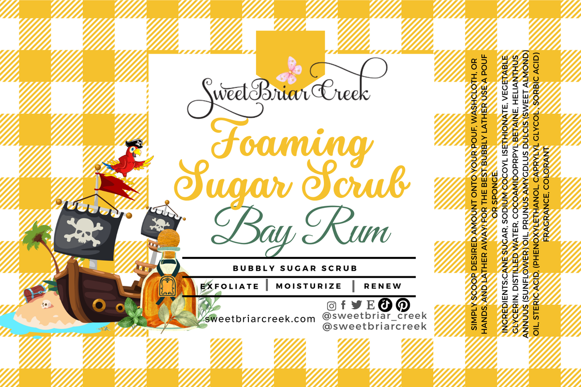 Bay Rum Whipped Sugar Scrub