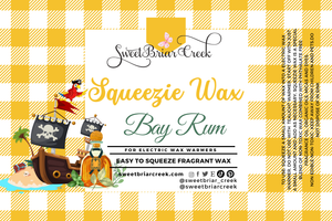 Bay Rum Squeezie Wax + Scoopable melts for Waxwarmer