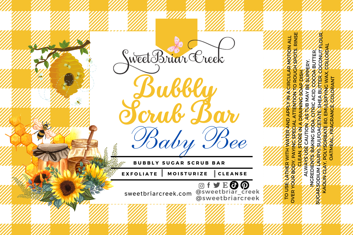 Baby Bee Bubbly Scrub Body Bar