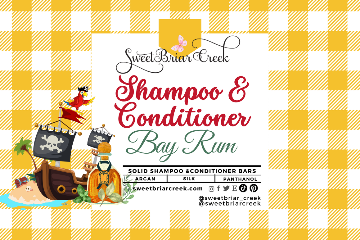Bay Rum Shampoo & Conditioner Bars