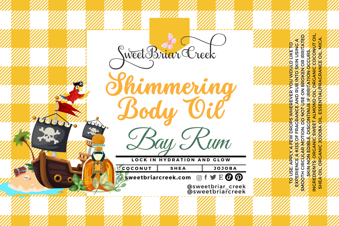 Bay Rum Shimmering Body Oil