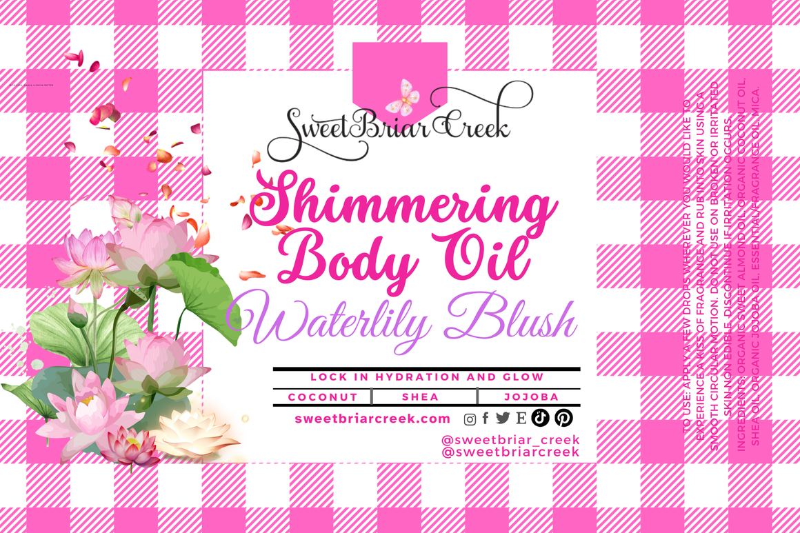 Waterlily Blush Shimmering Body Oil