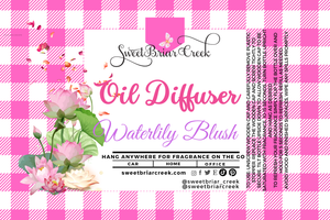 Waterlily Blush Hanging Car Diffuser & Refills