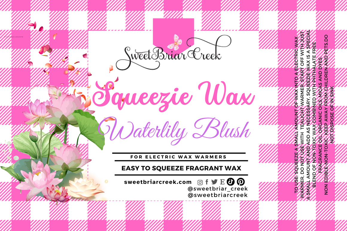 Waterlily Blush  Squeezie Wax + Scoopable melts for Waxwarmer