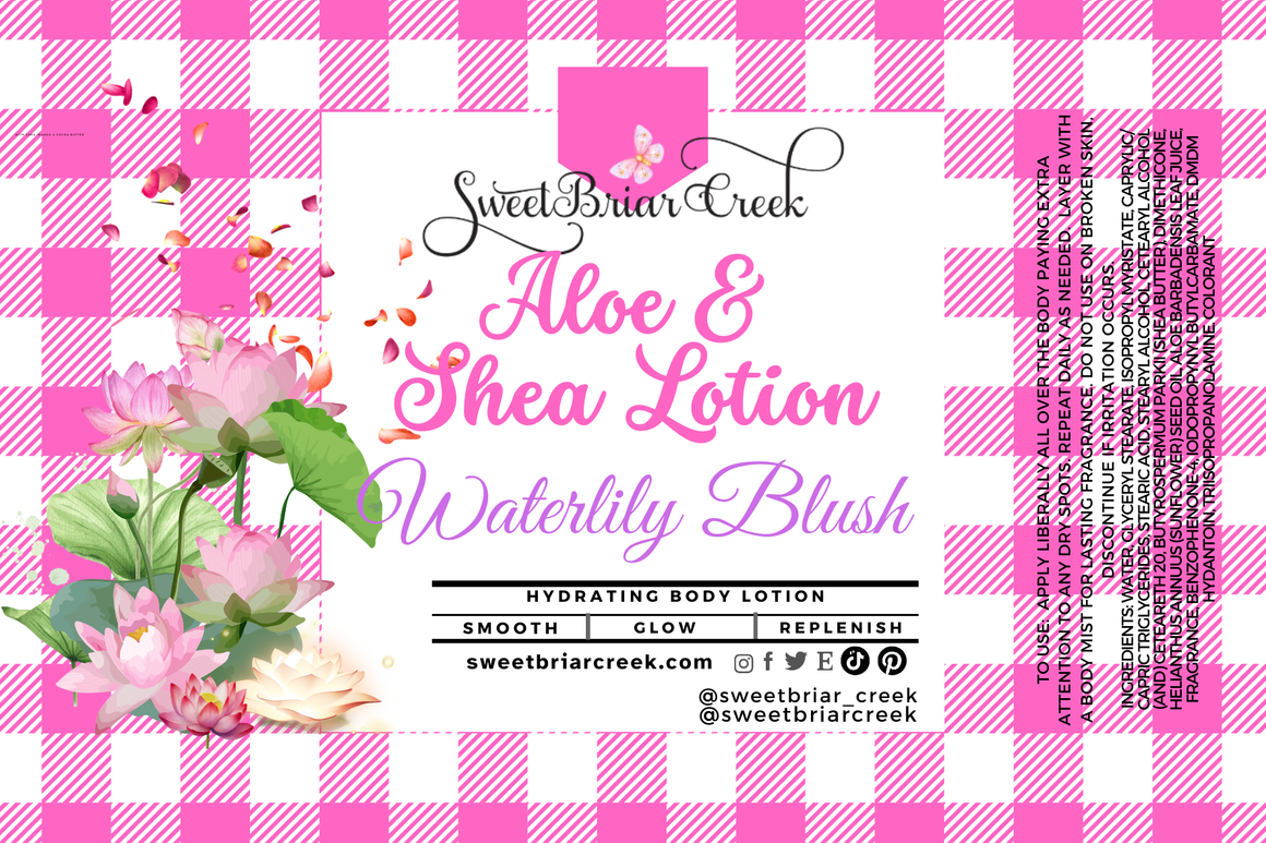 Waterlily Blush Shea & Aloe Body Lotion