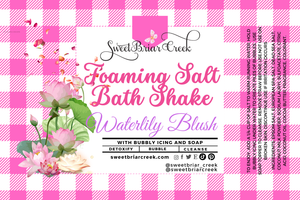 Waterlily Blush Foaming Salt Bath Shake
