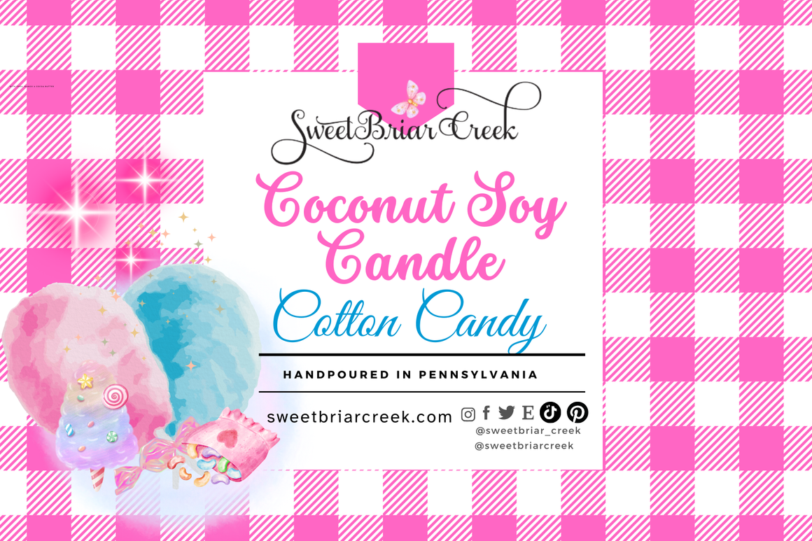 Cotton Candy Coconut Soy Candle