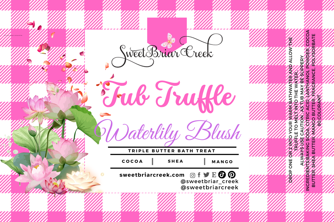Waterlily Blush Bath Butter Tub Truffles