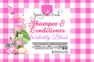 Waterlily Blush Shampoo & Conditioner Bars