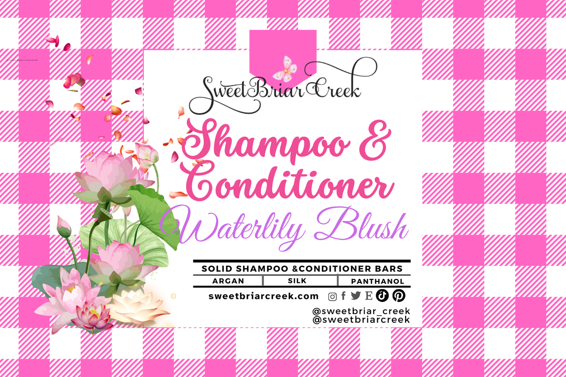 Waterlily Blush Shampoo & Conditioner Bars