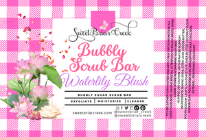 Waterlily Blush Bubbly Scrub Body Bars