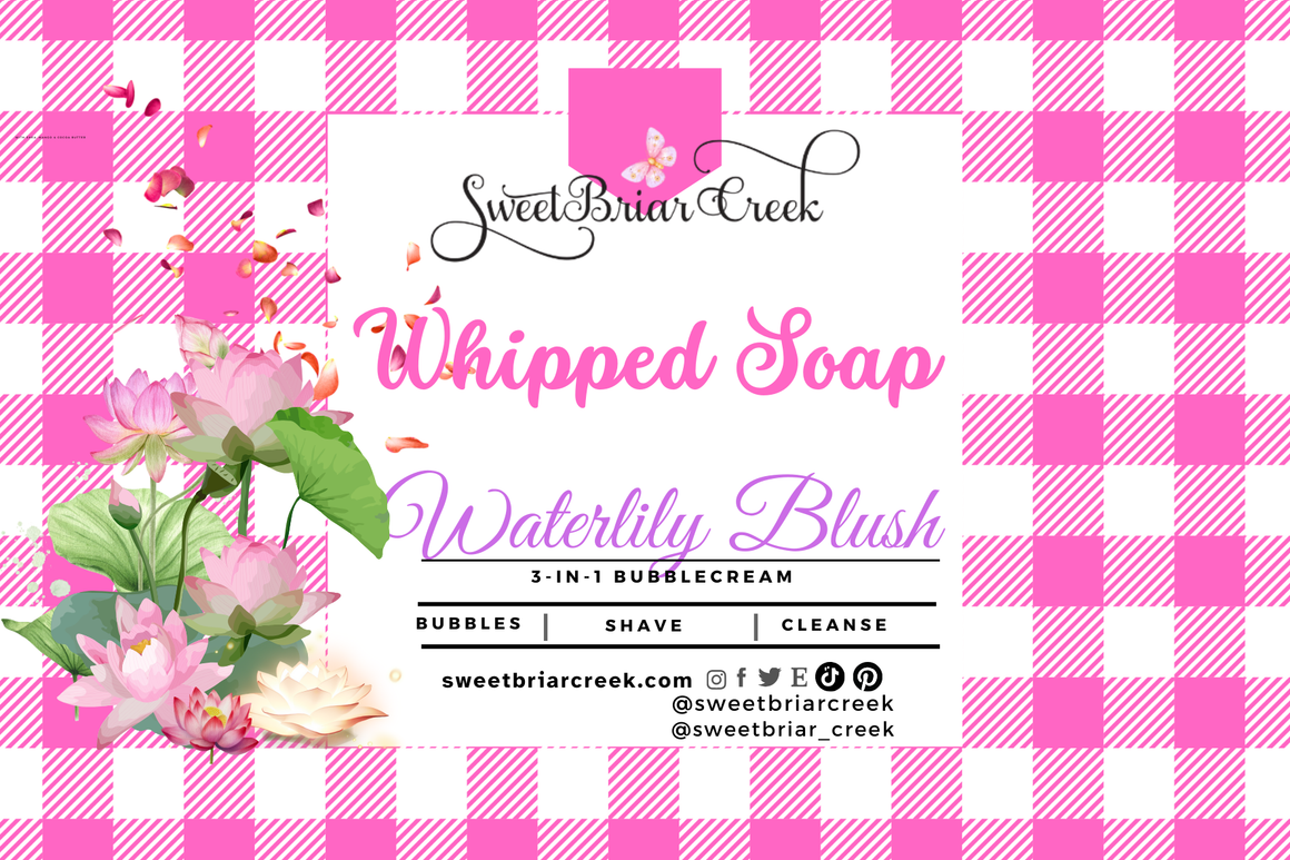 Waterlily Blush Whipped Soap & Shaving Cream