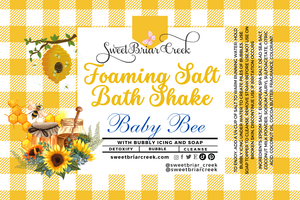 Baby Bee Foaming Salt Bath Shake
