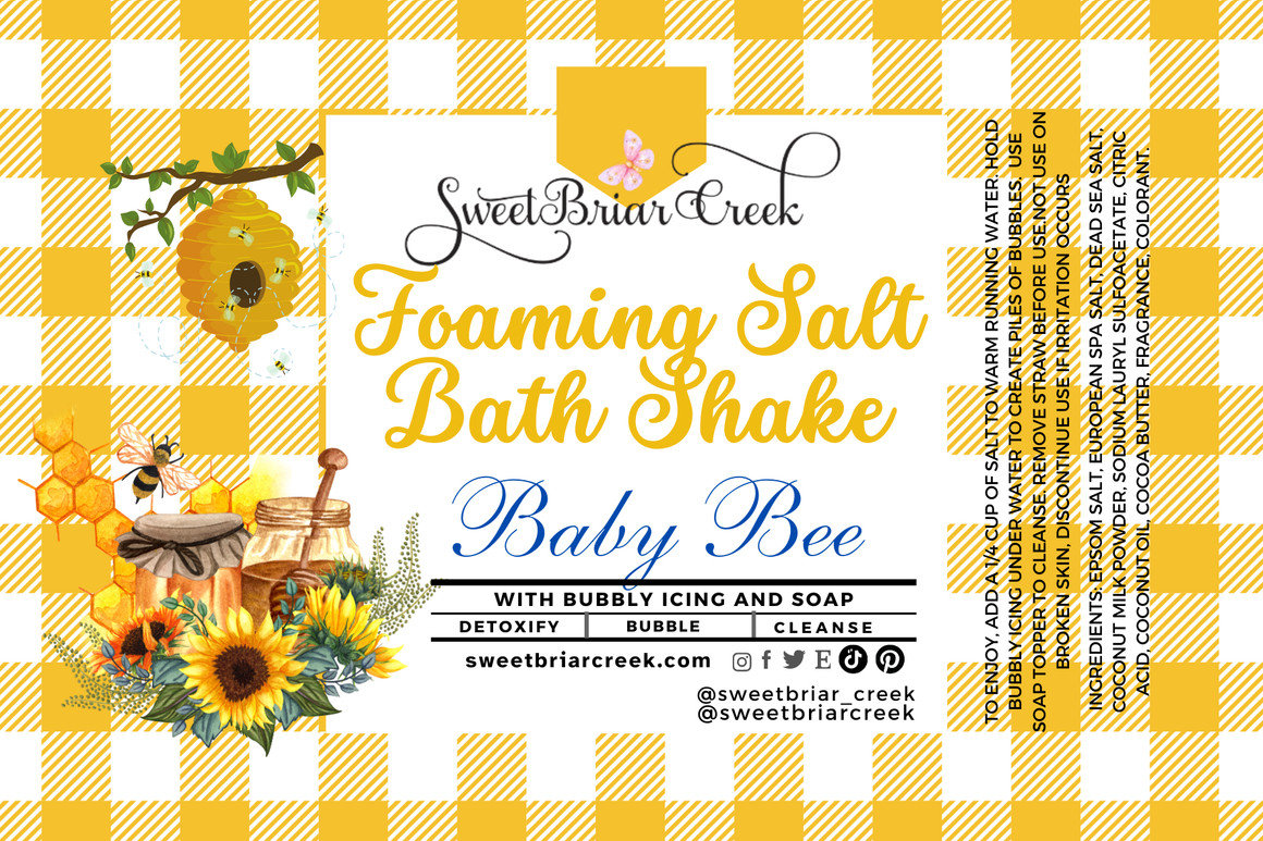 Baby Bee Foaming Salt Bath Shake