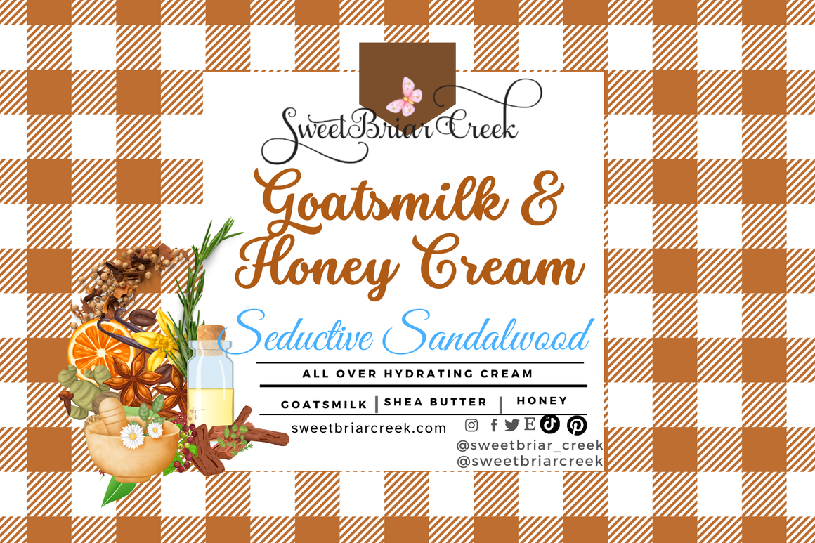 Seductive Sandalwood Goat Milk & Honey Body Creme