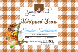 Seductive Sandalwood Whipped Soap & Shaving Cream
