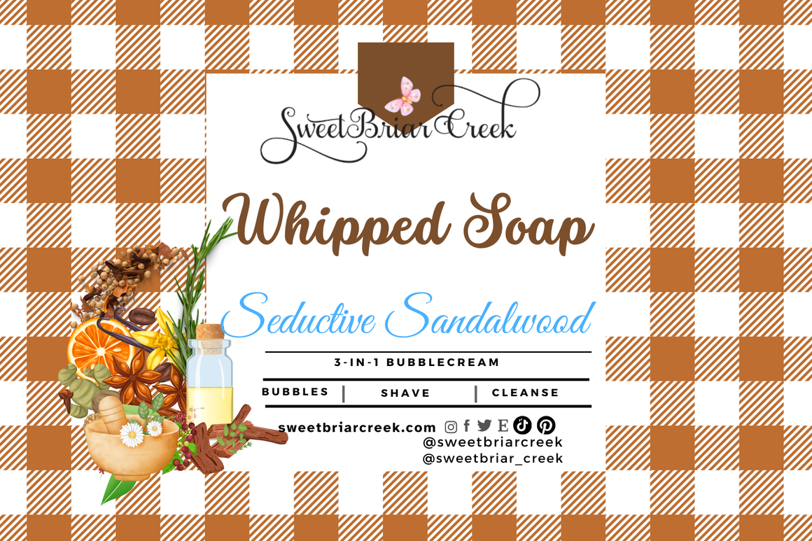 Seductive Sandalwood Whipped Soap & Shaving Cream
