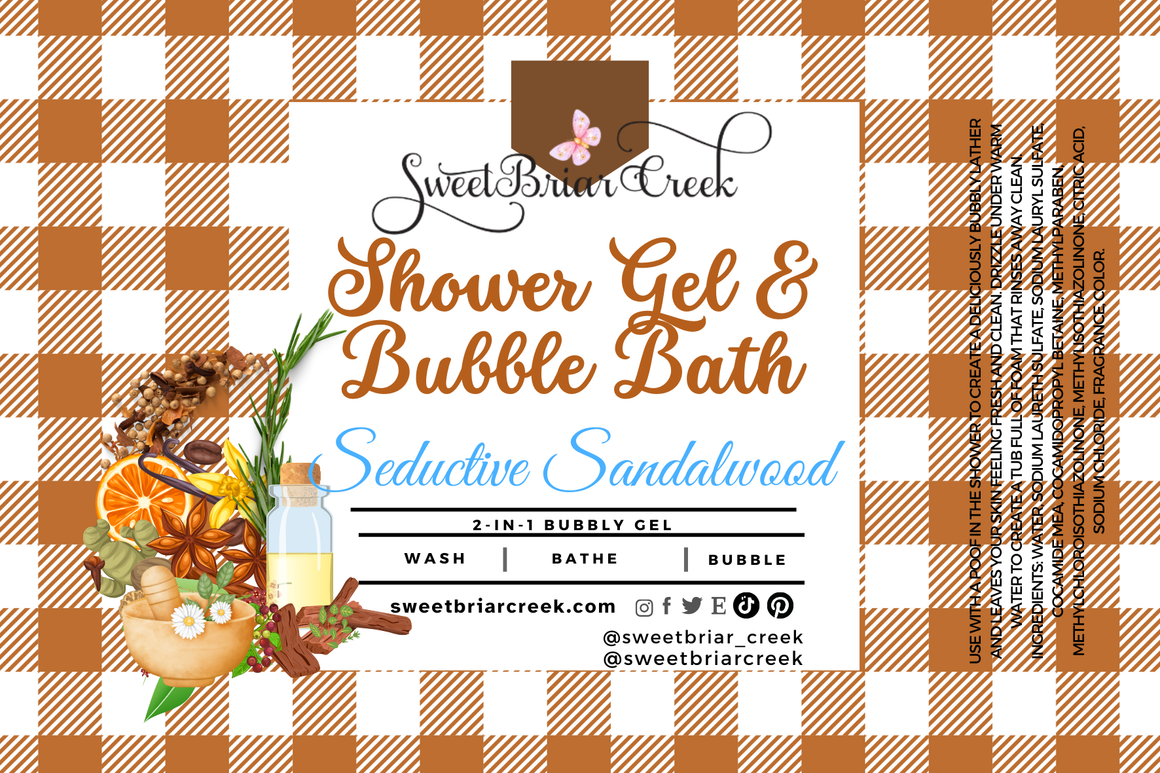 Seductive Sandalwood Body Wash + Bubble Bath