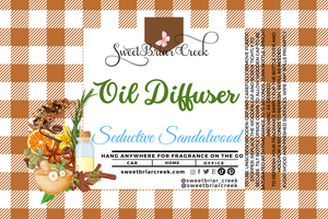 Seductive Sandalwood Hanging Car Diffuser & Refills