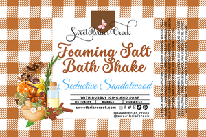 Seductive Sandalwood Foaming Salt Bath Shake