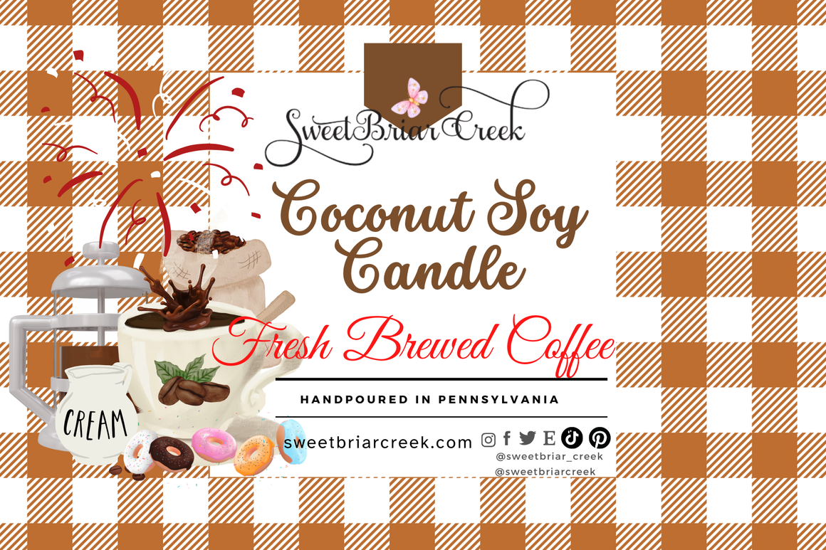 Fresh Brewed Coffee Coconut Soy Candle