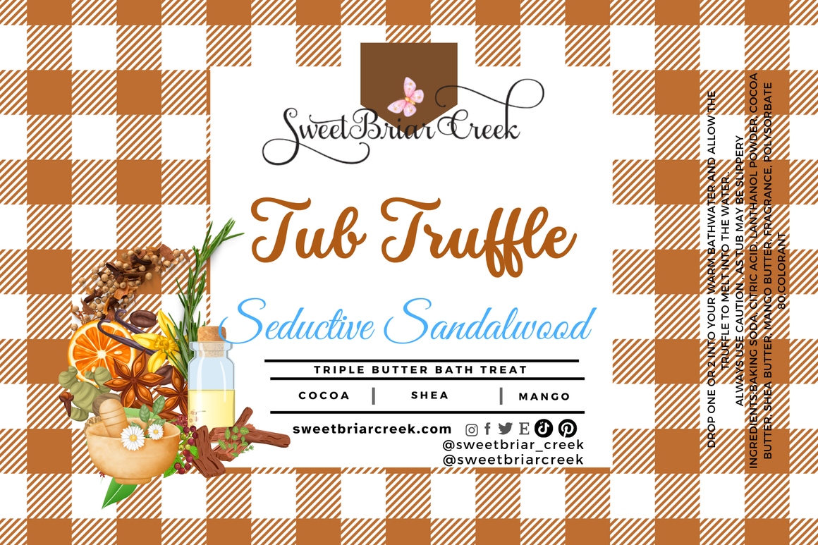 Seductive Sandalwood Bath Butter Tub Truffles