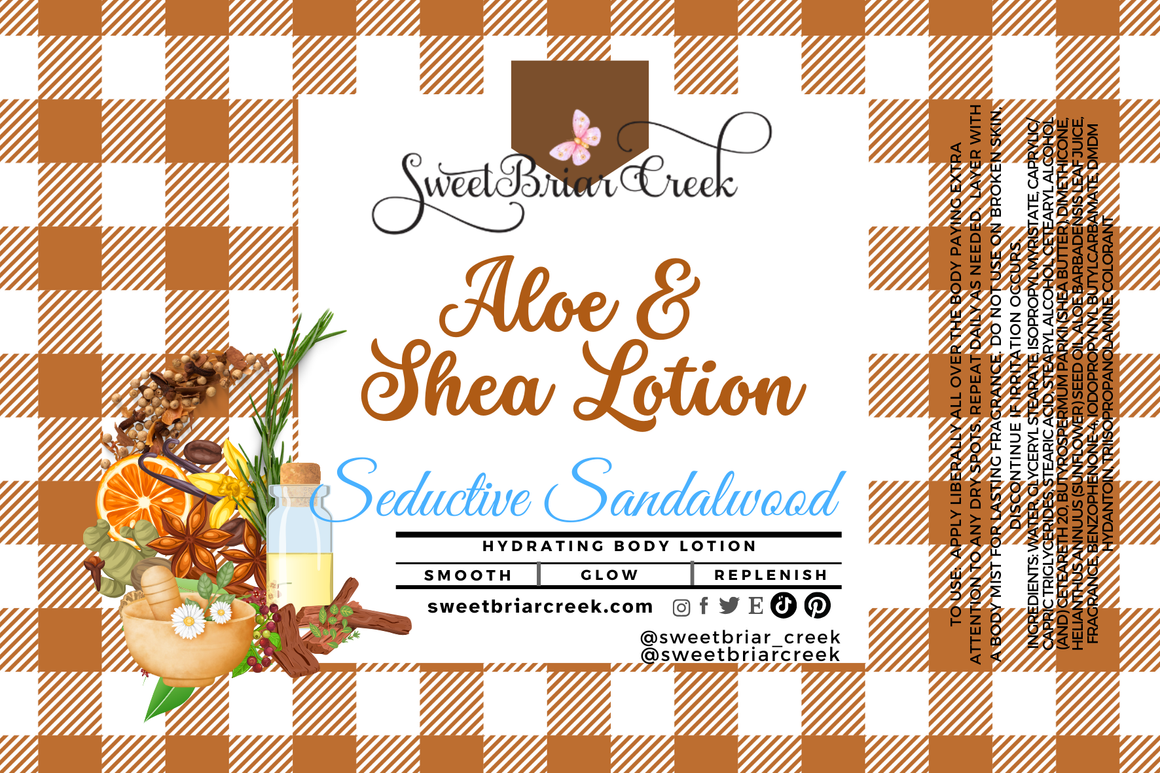 Seductive Sandalwood  Shea & Aloe Body Lotion