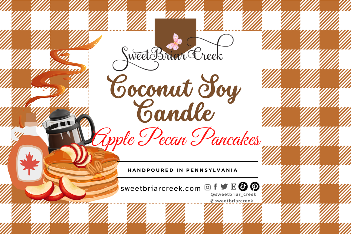 Apple Pecan Pancakes Coconut Soy Candle