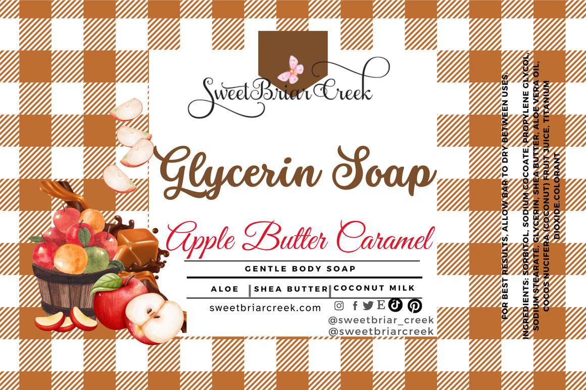 Apple Butter Caramel Glycerin Soap Bar