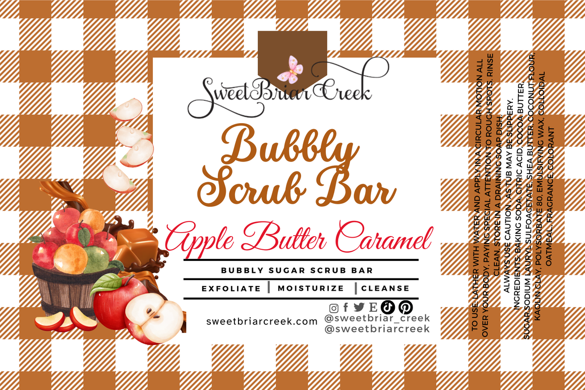 Apple Butter Caramel Bubbly Scrub Body Bars