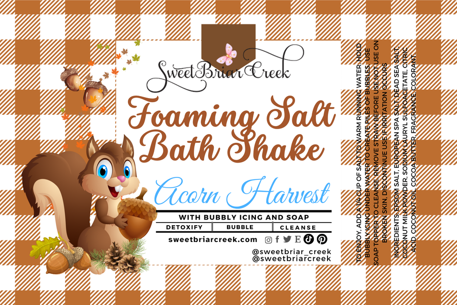 Acorn Harvest Foaming Salt Bath Shake