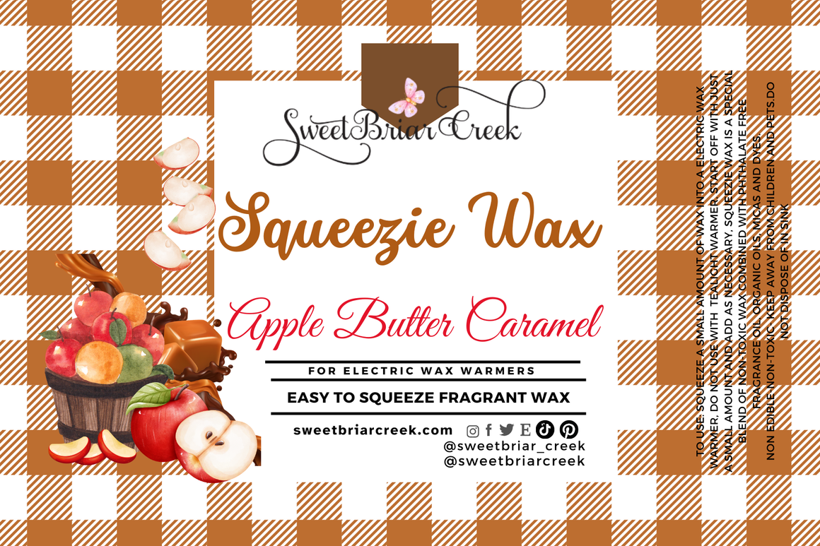 Apple Butter Caramel Squeezie Wax + Scoopable melts for Waxwarmer