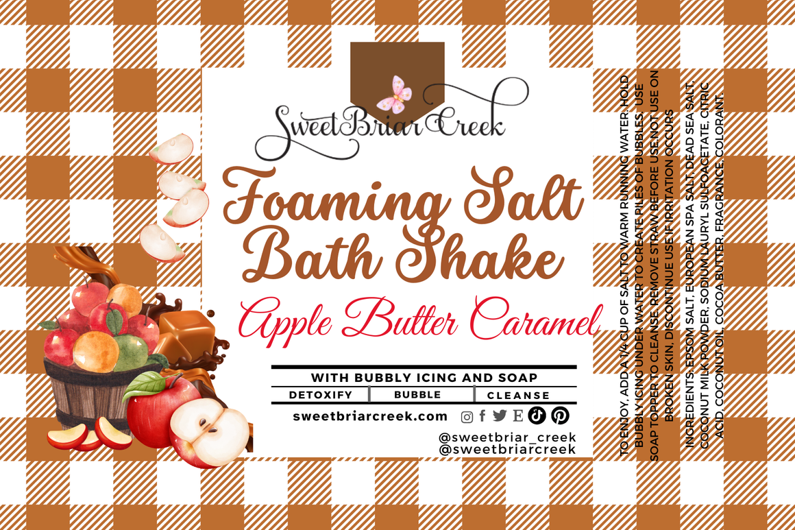 Apple Butter Caramel Foaming Salt Bath Shake