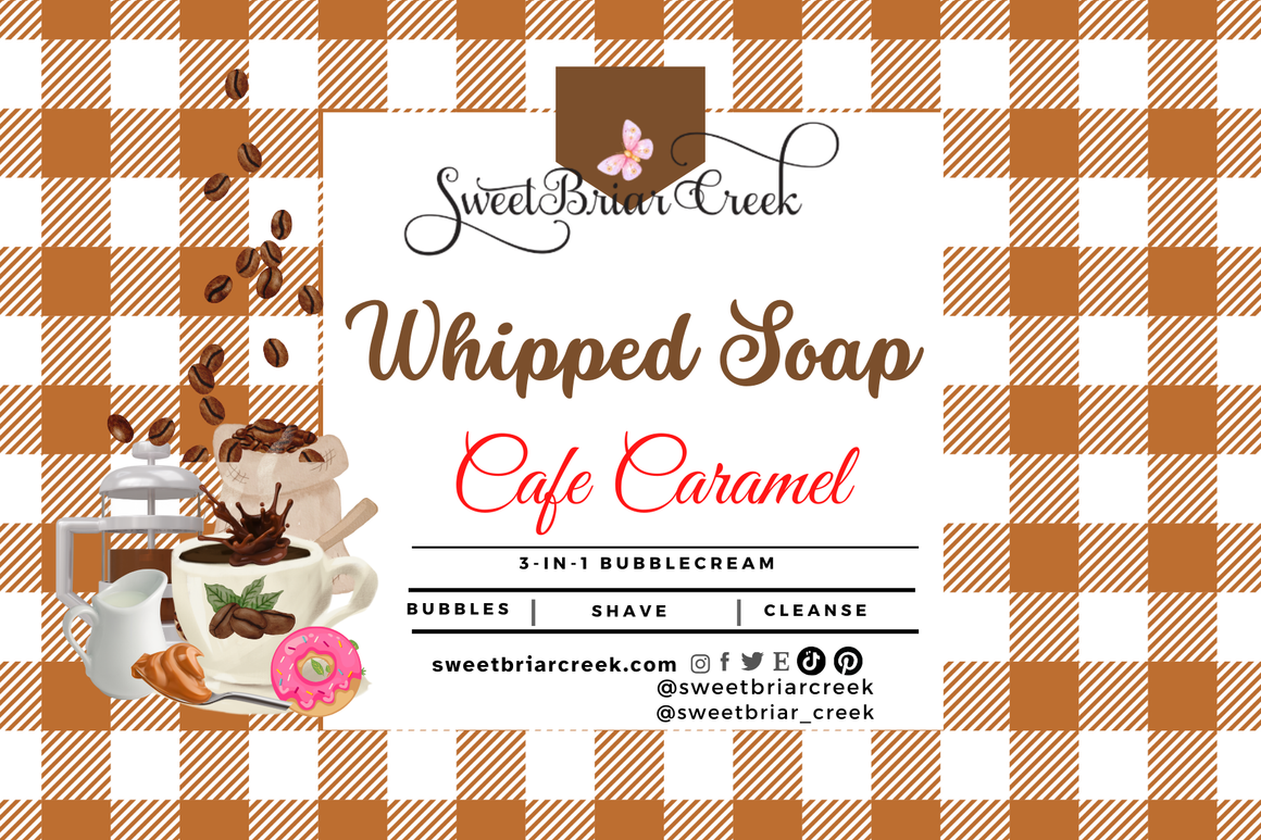 Cafe Caramel Whipped Soap & Shaving Cream