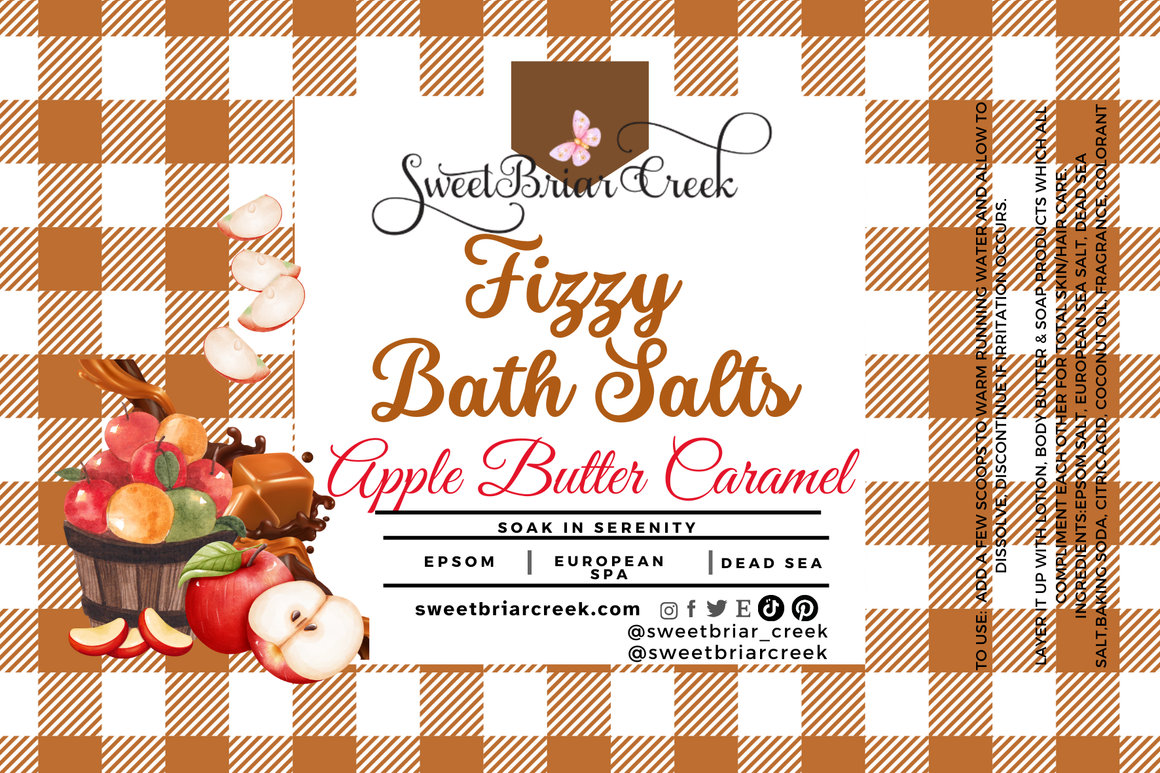 Apple Butter Caramel Fizzy Bath Salt Soak