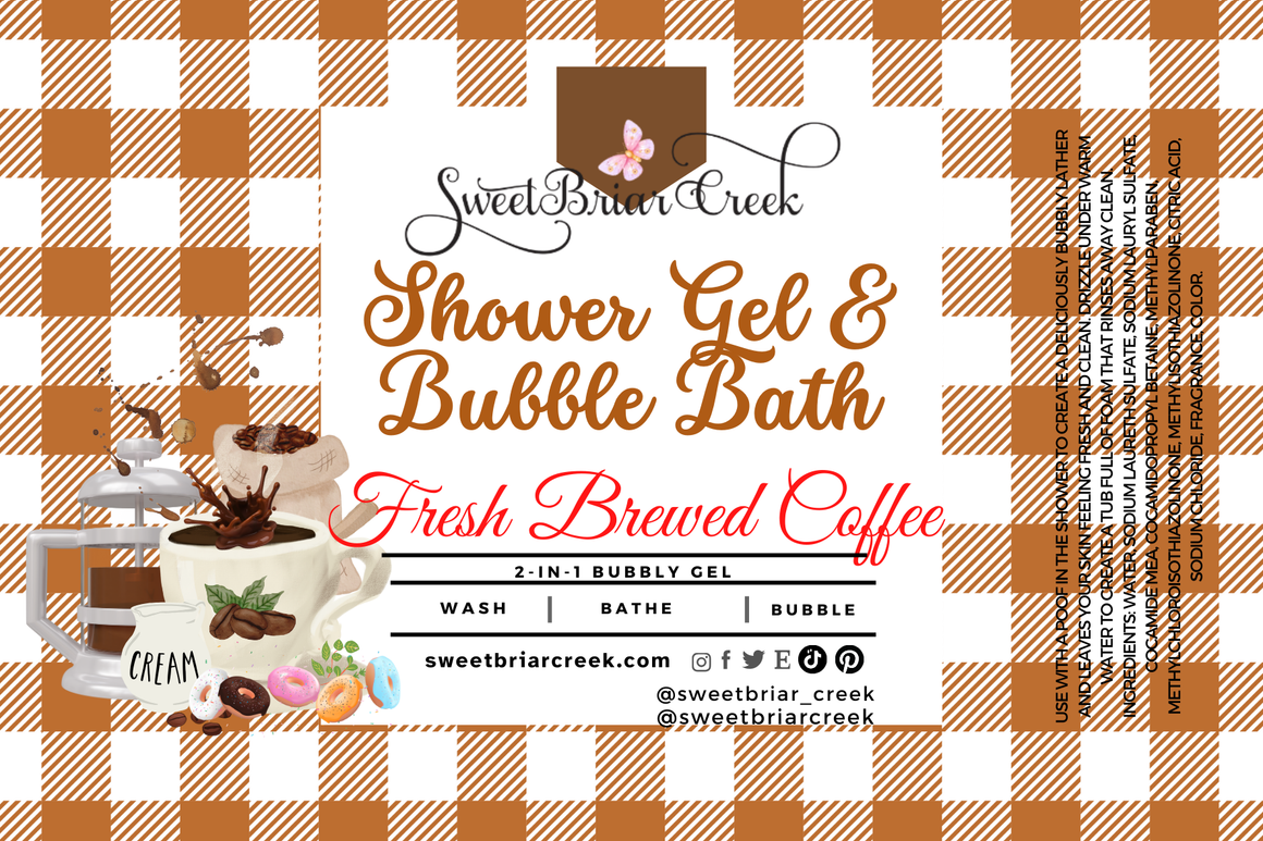 Fresh Brewed Coffee Body Wash + Bubble Bath