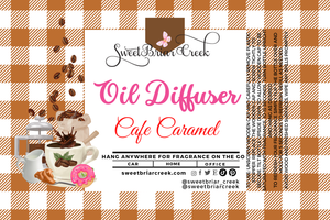 Cafe Caramel Hanging Car Diffuser & Refills